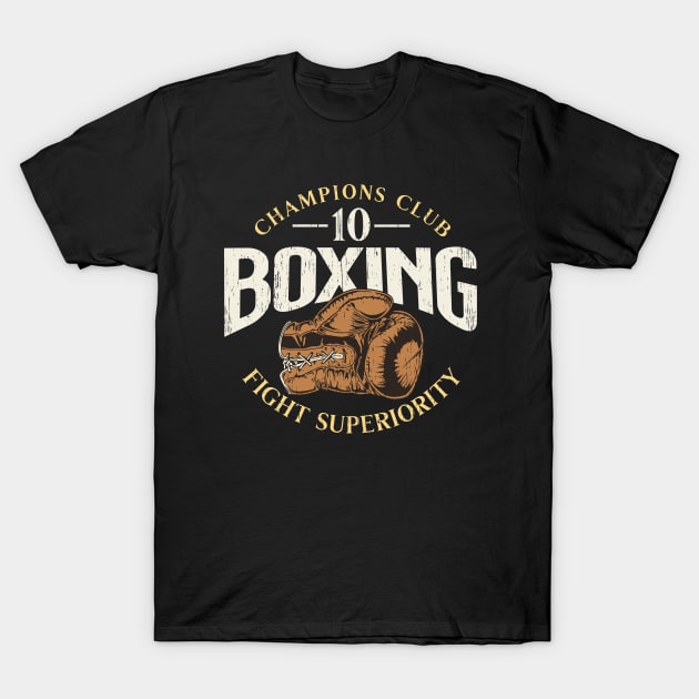 Boxing fight gloves distressed T-Shirt by SpaceWiz95